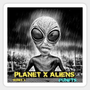 Funny Alien Neighbor Sci Fi Humor Sticker